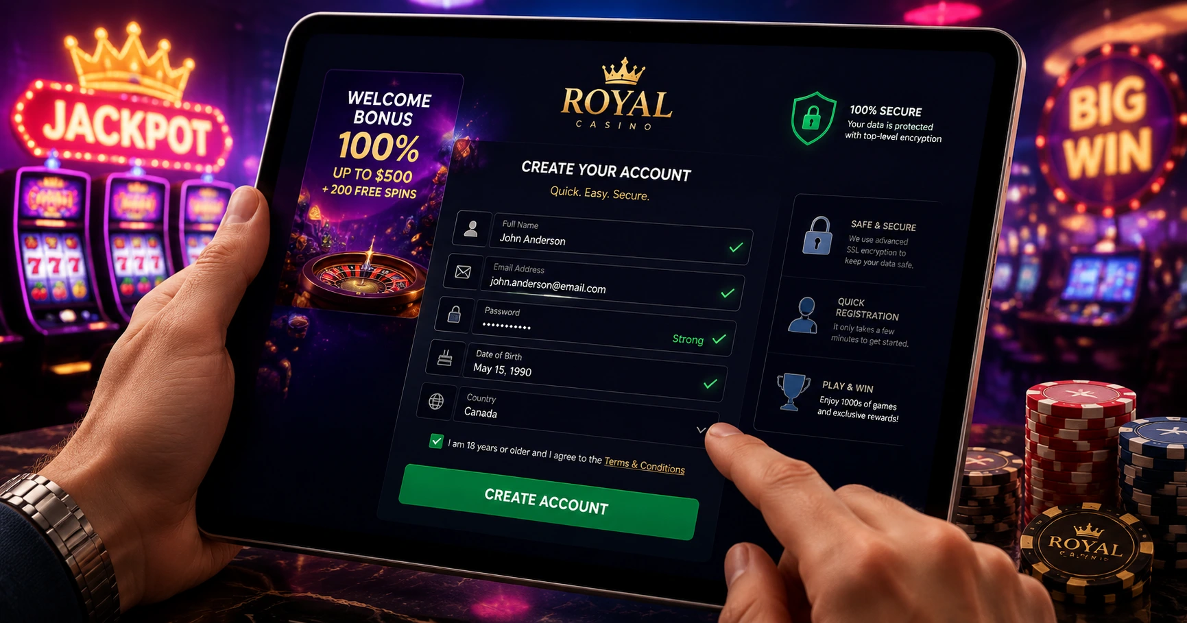 Understanding the Royale 777 Register Process - image 2 Understanding the Royale 777 Register Process - image 2